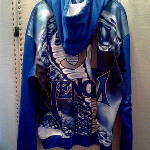 VENOM VA BLUE BASEBALL SPORTS HOODED JERSEY XXL